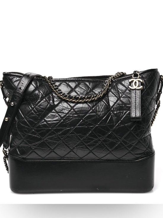 CHANEL Handbags - CHANEL Aged Calfskin Quilted Large Hobo Gabrielle Shoulder Bag Bag Black